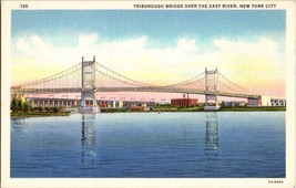VTG Postcard, Triborough Bridge Over the East River, New York City, Unposted - £4.56 GBP