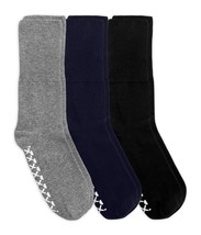 Jefferies Socks Non-Binding Seamless Non-Skid Gripper Cotton Crew Socks ... - $12.99