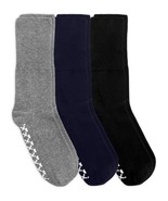 Jefferies Socks Non-Binding Seamless Non-Skid Gripper Cotton Crew Socks 2 Pairs - $12.99