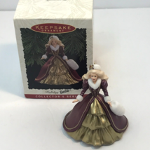 Hallmark Keepsake Holiday Barbie 1996 Collector&#39;s Series Christmas Ornam... - £6.19 GBP