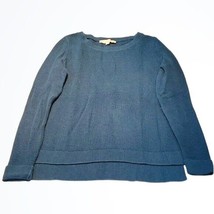 LOFT Blue Purple Knit Wide Neck Sweater Size XS Extra Small - £15.88 GBP