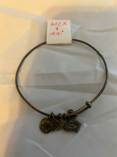Amazing Alex and Ani Disney Charm Bracelet W/4 Charms Pre-Owned - $22.28