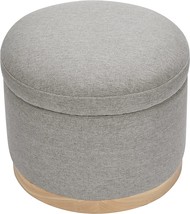 Babyletto Naka Storage Ottoman In Performance Grey Eco-Weave With, Us Certified - £230.12 GBP