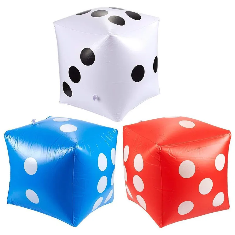 Outdoor Large Inflatable Dice 30*30cm Swimming Pool Party Supplies Decorations - £7.16 GBP
