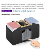 Automatic Card Shuffler 1-4 Decks, Battery-Operated Electric Shuffler, C... - $40.76 CAD