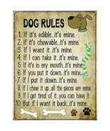 Dog Rules Parking Sign 9 X 12 - €21,87 EUR