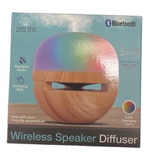 Zen Rox 3 in 1 Wireless Speaker Diffuser with Bluetooth speaker Color Changing - £19.77 GBP