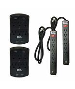 Royal Designs 6 Outlet Surge Protector 2 Power Strip and 2 Wall Mount wi... - $63.31+