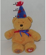 TY LAUGHTER Bear 20th anniversary 6&quot; Bear Plush Stuffed Toy Rare HTF - $24.75