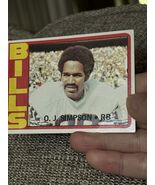 1972 Topps Football Card #160 O.J. Simpson NFL Buffalo Bills - $8.00