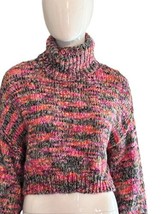 Wild Fable Cropped Sweater Pink Purple Women&#39;s XS Turtleneck Pullover - £8.69 GBP