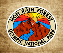 Hoh Rain Forest Olympic National Forest Decal Sticker 3.4&quot; x 2.75&quot; Washington - £3.91 GBP