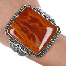 Authenticity Guarantee

6.5&quot; Large 40&#39;s-50&#39;s Native American silver agate cuf... - £470.57 GBP