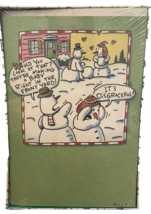 Christmas Cards Hallmark Shoebox Snowmen Holiday Box of 18 Humorous Vtg 90s NIB - £21.56 GBP