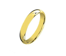 ADIRFINE 925 Sterling Silver Gold Plated Comfort Fit Wedding Band Ring - £63.70 GBP+