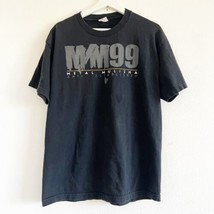 Vintage Y2K Metal Mulisha Graphic Black T-shirt 99 Anti-Established Moto... - £15.70 GBP