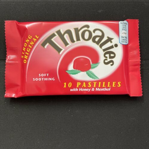 2 XThroaties Strong Original Pastilles With Honey &amp; Menthol To Ease Sore... - $6.07