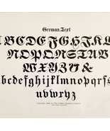 German Text Font Example 1899 Victorian Craft Supply Art Drawing Ephemer... - $364.86 MXN