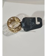 G by Gennaro Minicci Bracelet Gold Wide Stretch Small - Medium Size - $11.64