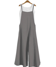Color: Gray, Size: 4XL - Strap bib dress - £29.39 GBP
