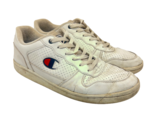 Champion Men&#39;s Low-Cut Athletic Sneakers 580505 White Leather Size 10M - £22.27 GBP