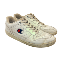 Champion Men&#39;s Low-Cut Athletic Sneakers 580505 White Leather Size 10M - £22.28 GBP