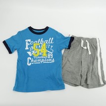 The Children&#39;s Place Gray Blue Short Set Size 7/8 NWT - £5.92 GBP