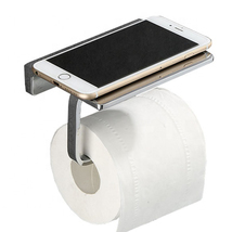 Chrome Brass Toilet Paper Holder Toilet Paper Rack- Toilet Paper Storage  - £55.94 GBP