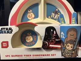 Star Wars Roll W/ Me BB-8 Baby 5 PC Bamboo Child Dinnerware Set - £21.88 GBP