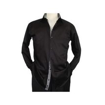Men Shirt J.Valintin Turkey Usa Egyptian Cotton High Collar 6001 black image 2
