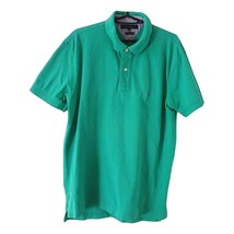 Tommy Hilfiger  Men&#39;s  Green Short Sleeved  Cotton Polo Shirt Chest Logo size XL - £16.80 GBP