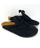 Clearweather Men’s Bantha Slip On Mule Clog Slipper Sz 10 Black Suede Vi... - $49.45