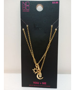 NOBO You+Me Necklaces 2 PC 16&quot; Chain with Extender  BFF Stars Moon Gold ... - $8.60