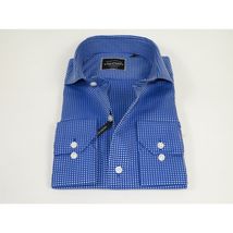 Men's Shirt Charles TYRWHITT 100% Cotton Cut-away Collar CHT-27 Royal Blue image 3