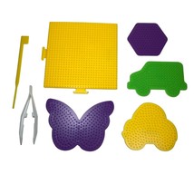 Peeler Bead Pegboards Templates Lot Of 5 Square Hexagon Cars Butterfly - £9.49 GBP