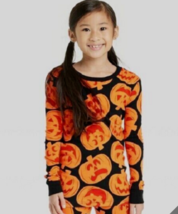 Kids Unisex Halloween Pumpkin Snug Fit Pajama PJ Lounge Top Hyde &amp; EEK S... - $6.99