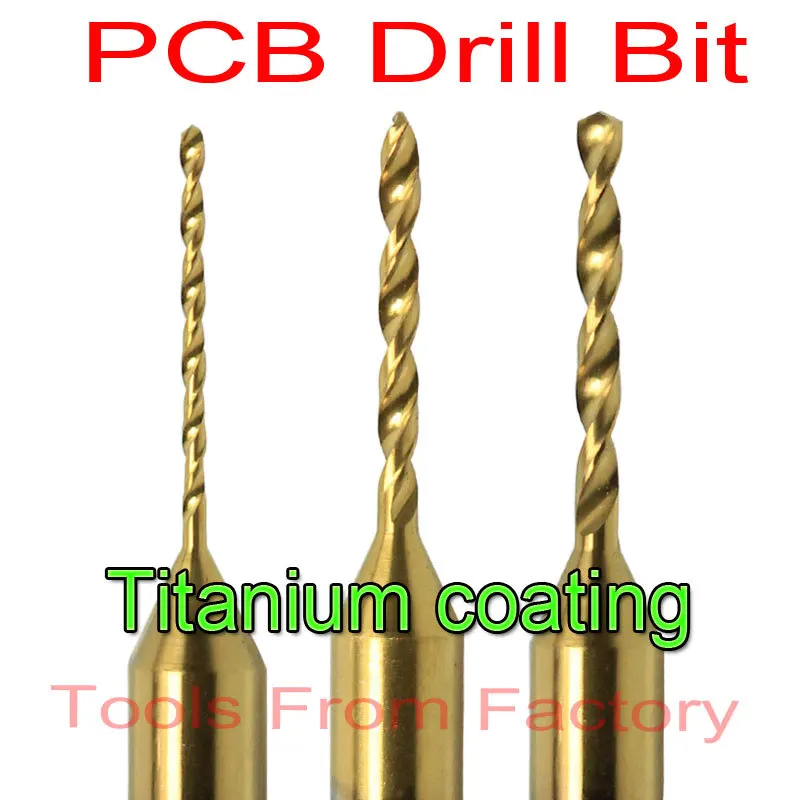 10 Pcs 0.3--1.2MM Titanium Coated Drill PCB Drill Bit Print Circuit d Carbide Mi - $368.97