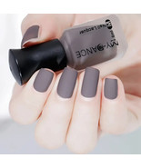 Dark Grey Fashion Color Long Lasting Quick Dry Matte Nail Lacquer - $147.69 MXN