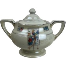 Vintage Royal Rochester Golden Pheasant Sugar Bowl &amp; Lid Royalite Fraunf... - £11.00 GBP