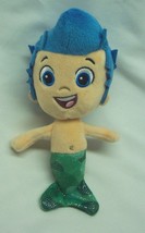 Nick Jr. Bubble Guppies Gil The Blue Mermaid Boy 7&quot; Plush Stuffed Animal Toy Ty - £11.15 GBP