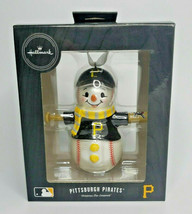 2019 Hallmark MLB Pittsburgh Pirates Baseball Snowman Ornament U57/52975 - $18.99