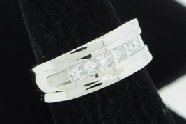 Designer SHR Platinum 7 Princess Cut Diamond Ring (Size 7 1/4) - £1,486.87 GBP