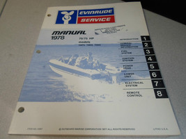 1978 Evinrude service workshop repair manual 70 75 HP OEM boat 5397-
sho... - £62.57 GBP