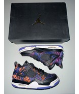Nike Air Jordan 4 Retro Boys Black Athletic Shoes Sneakers BQ9043-005 - ... - $118.79