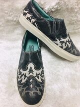 Ladies Corral Leather Sneakers~E1567 Black/White Inlay - $118.00