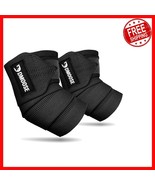 Elbow Wraps for Weightlifting - Adjustable 40&quot; Straps for Injury Prevention - $66.10 CAD