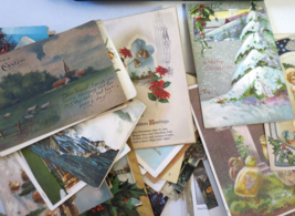 100 Vintage Antique Post Cards Misc Variety Mixed Random Some Stamped Holiday 3 - £7.92 GBP