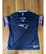 New England Patriots Womens Majestic XXL Blue NFL Jersey Short Sleeve - £14.75 GBP