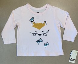 TEA Collection Long Sleeves Baby Infant 6-9 Months T Shirt Cat and Butte... - $18.99