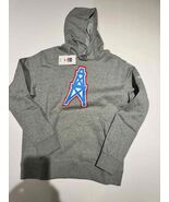 HOUSTON OILERS Men&#39;s Nike Heather Gray Logo Pullover Hoodie NWT - $719.60 MXN